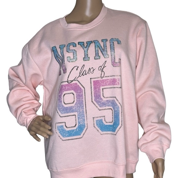 vinyl Tops - Vinyl NSYNC Class of 95 glitter sweatshirt NWT Large